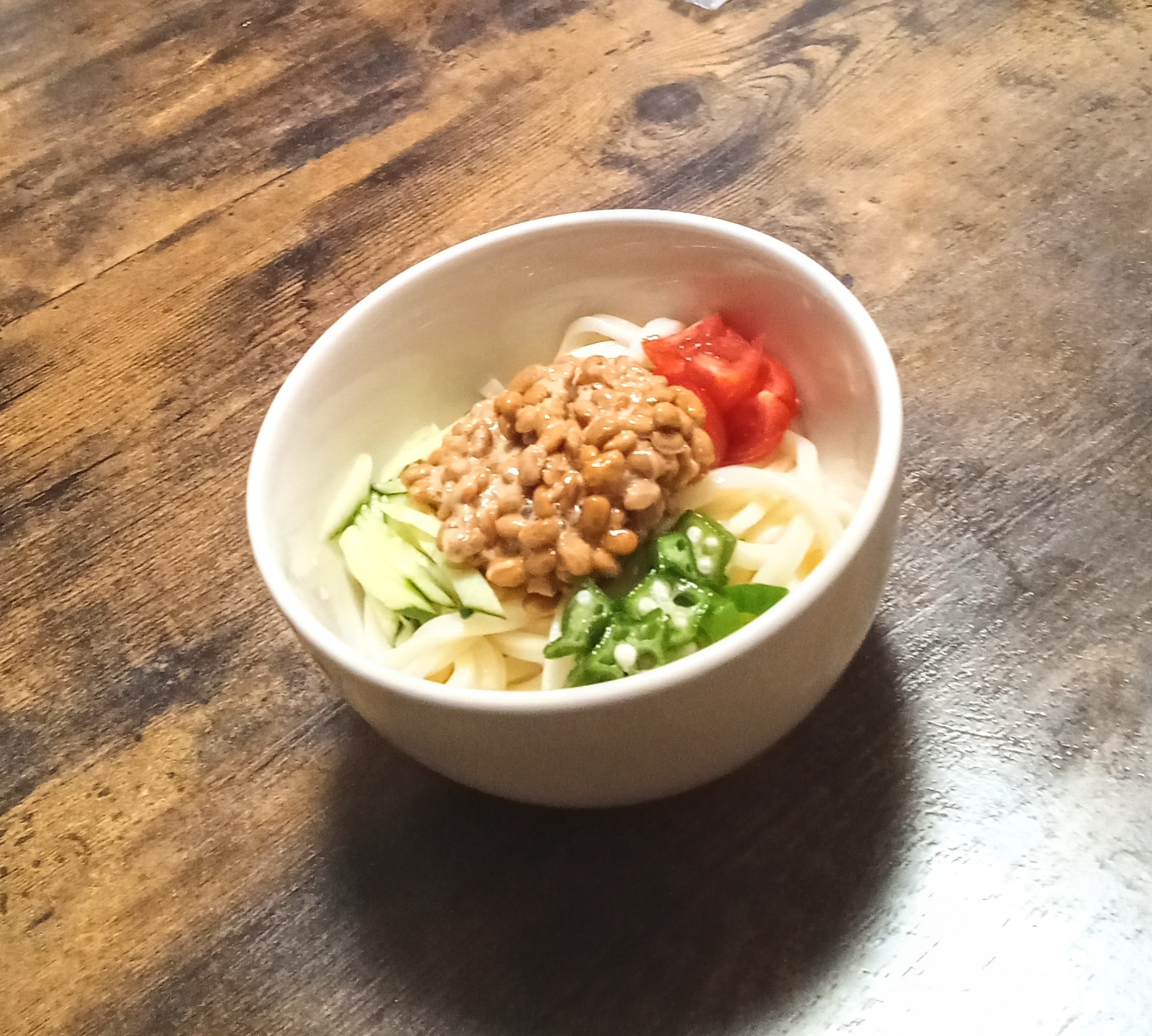 市販の冷やし中華のたれ！納豆冷やし中華