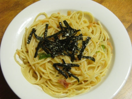 ささっと、簡単！　うまい、明太子パスタ