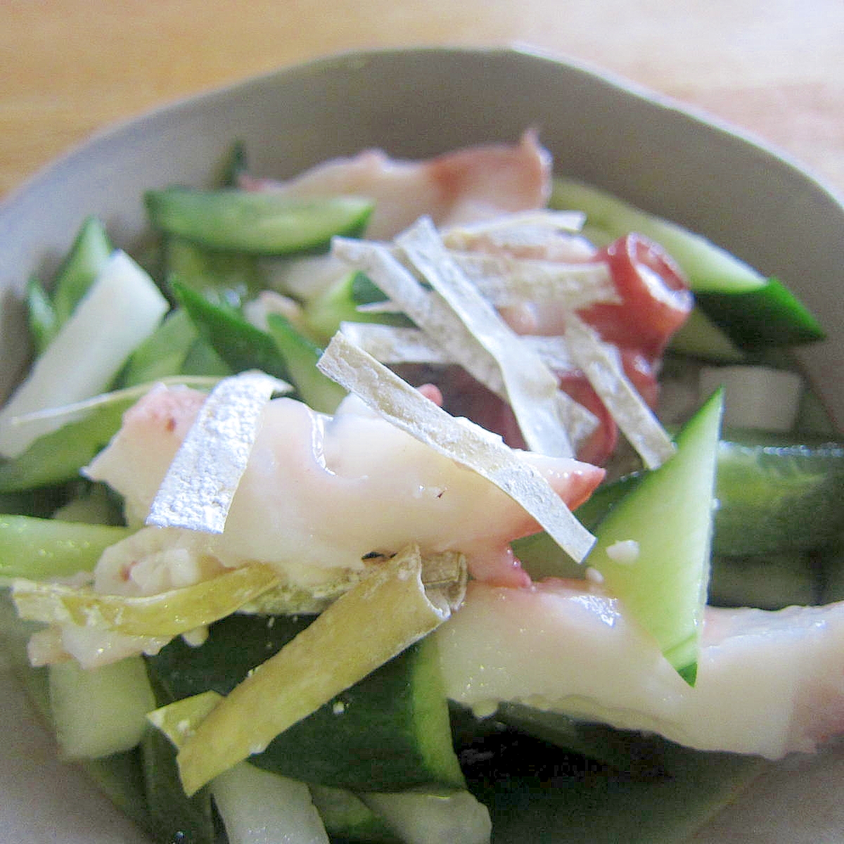 蛸と胡瓜の昆布サラダ塩麹味