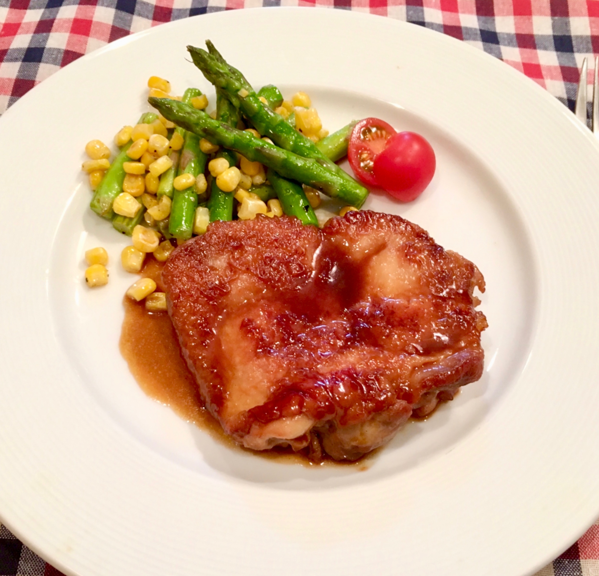 鶏もも肉で♡ガーリックチキンステーキ