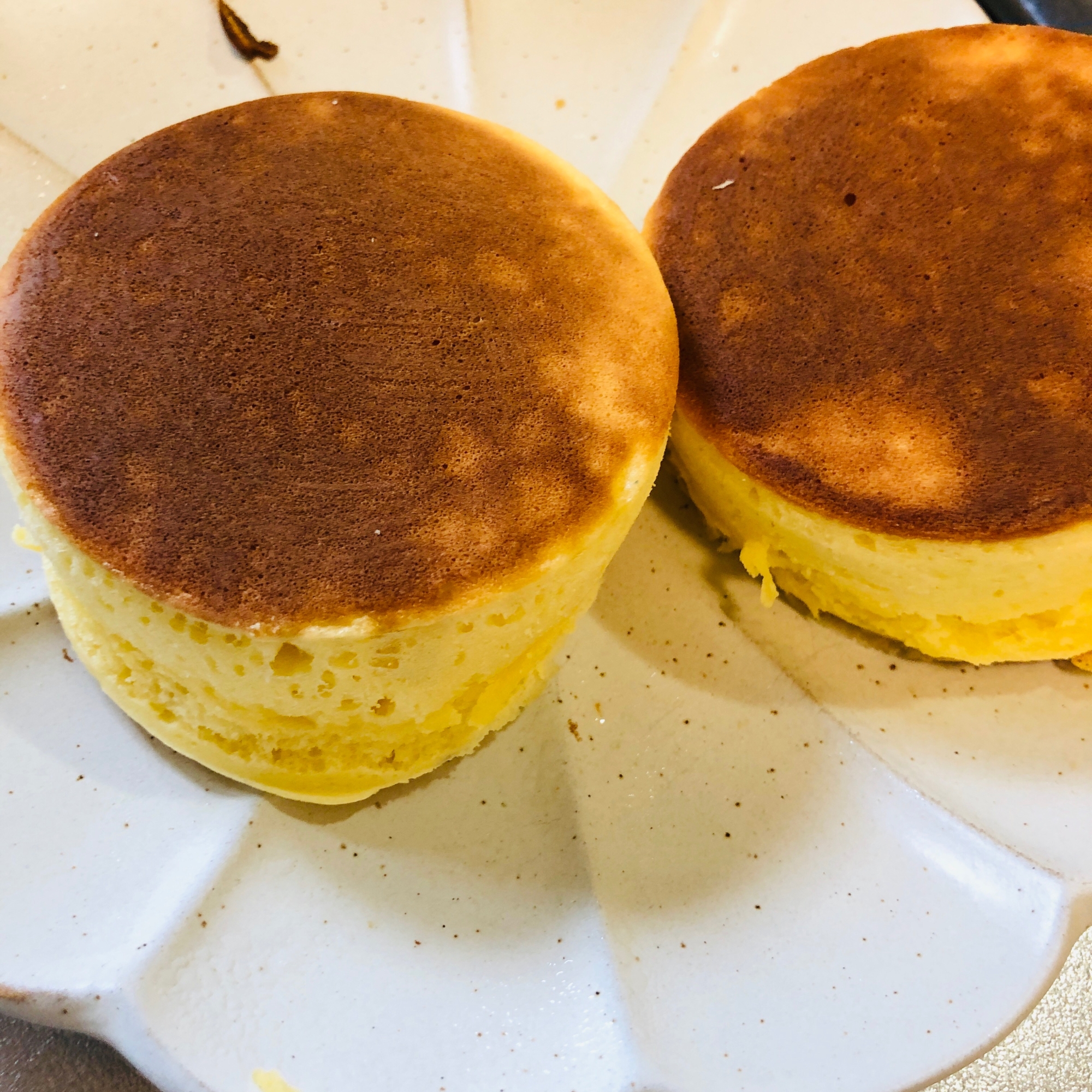 厚焼きふわふわホットケーキ レシピ 作り方 By ろーるけーき 楽天レシピ