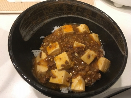 マーボー丼にしました！
美味しくできました。