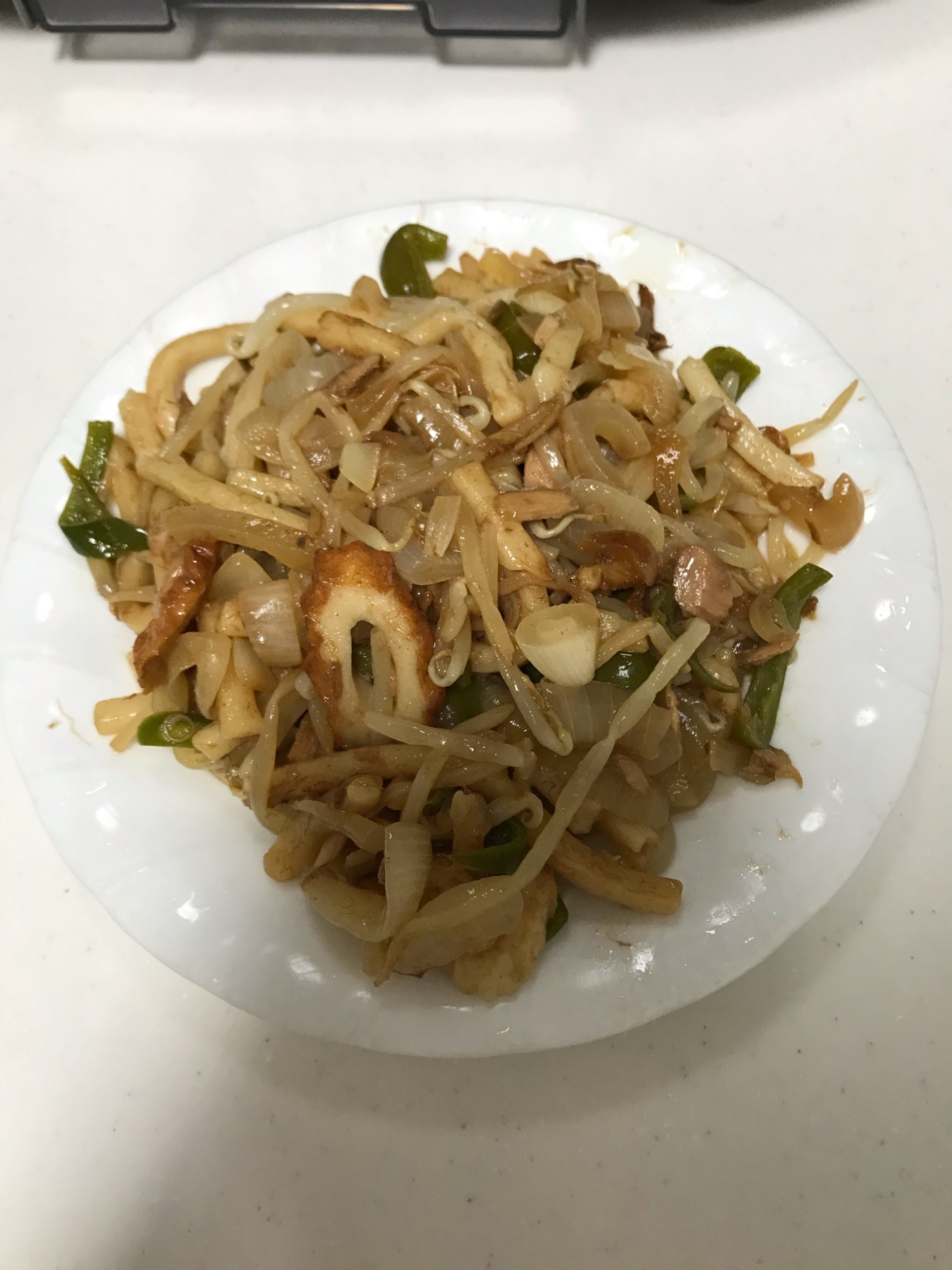 ウスターソースで！簡単焼うどん！