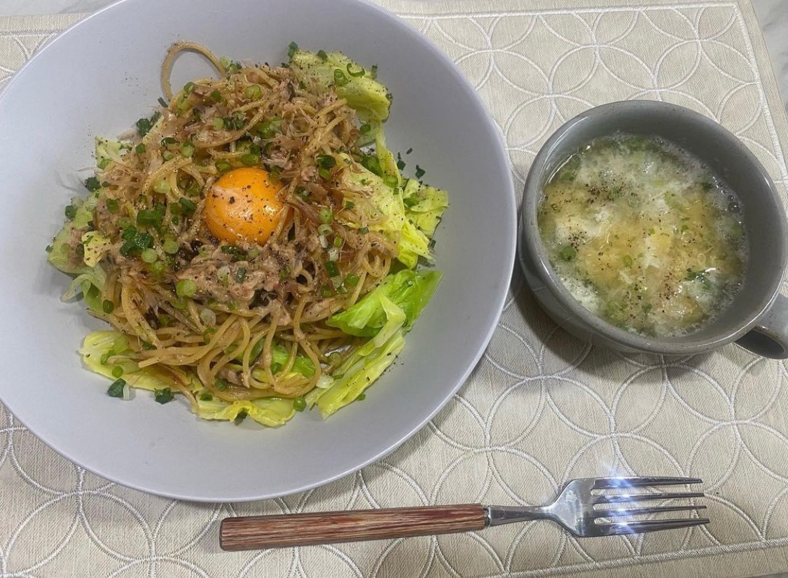 ZENB麺で和えパスタ