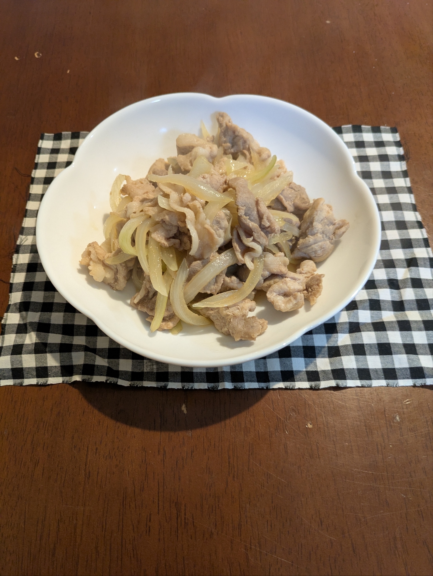 豚コマのポン酢炒め