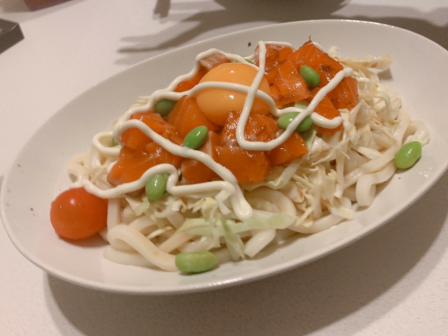 サーモンのマヨつゆサラダうどん レシピ 作り方 By ひまわりびより 楽天レシピ サーモンのマヨつゆサラダうどん レシピ 作り方 By ひまわりびより 楽天レシピ