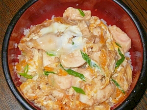 節約簡単レンジで美味しい「親子丼」 