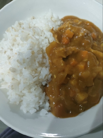 カレーライス　隠し味はすき焼きのタレ