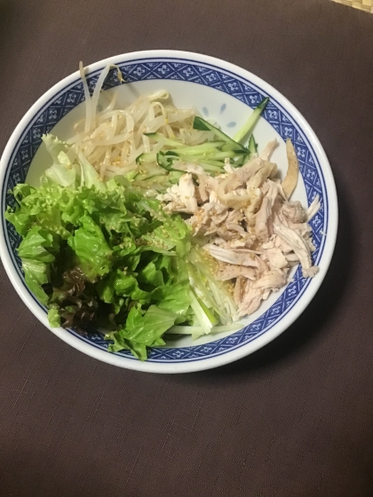 サラダ風の冷やし中華