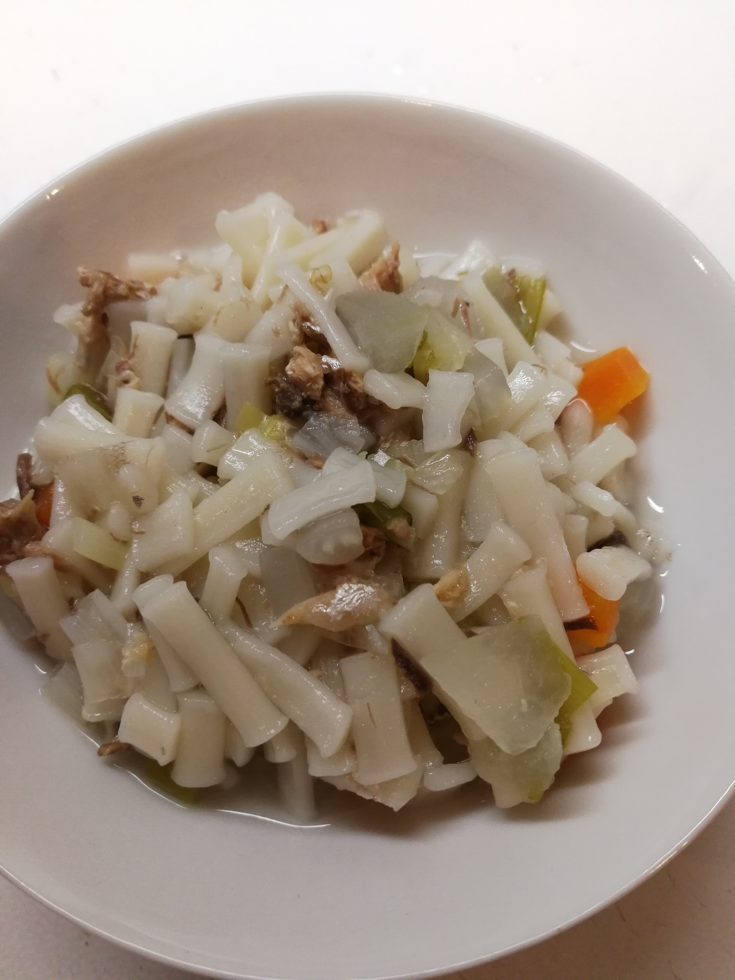 【離乳食後期】サバ缶煮込みうどん