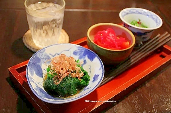 ほうれん草のおひたし＊うまみ醤油