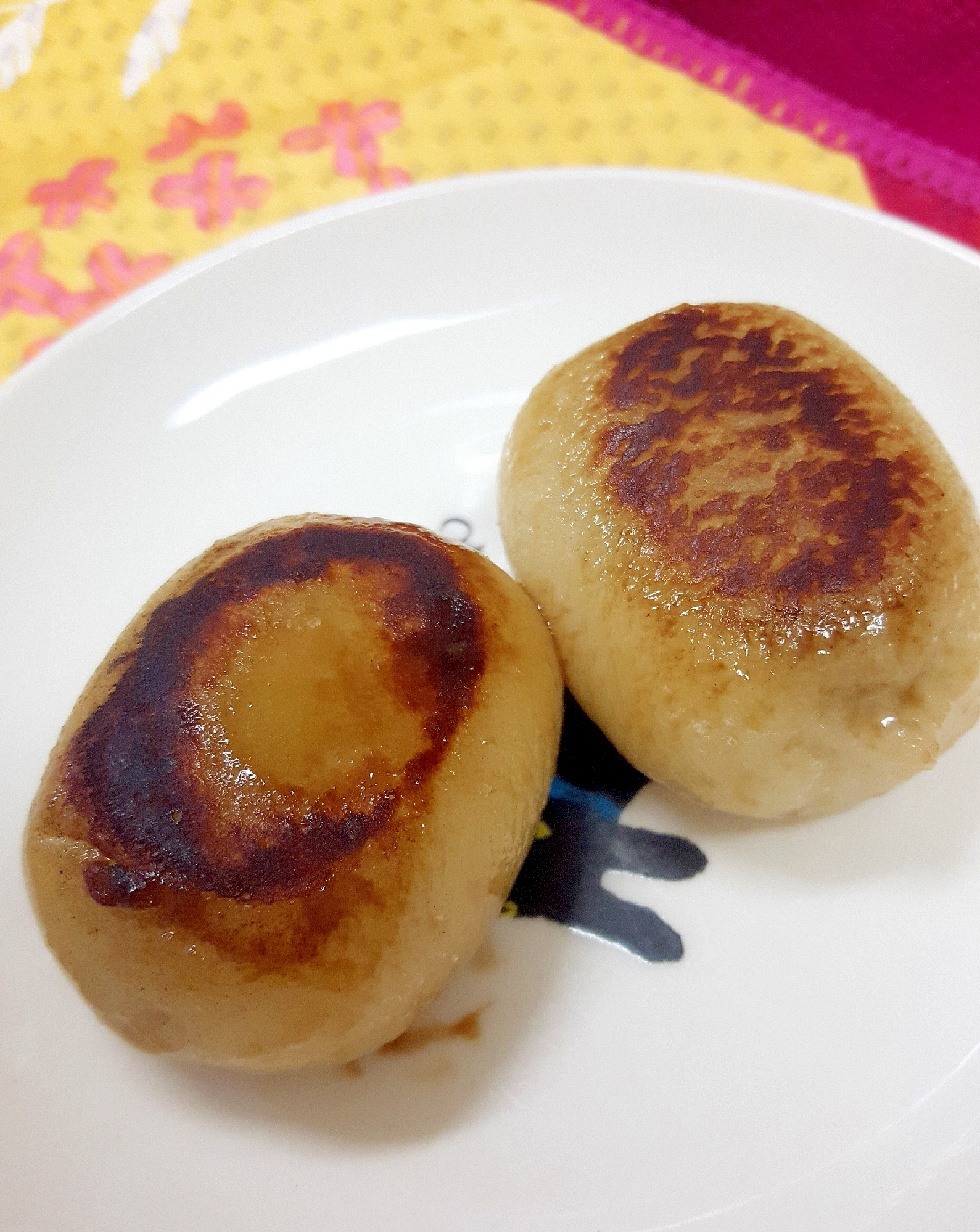 プチ大福で(^^)焼くだけ簡単！甘辛醤油プチ大福♪