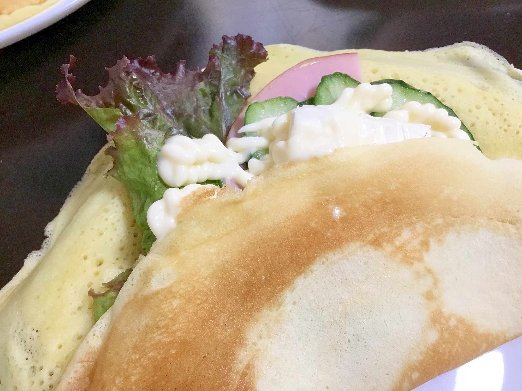 クリームチーズのサラダクレープ レシピ 作り方 By まゆぱとら 楽天レシピ