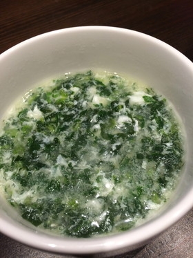 大根葉と卵白☆冷凍保存品で簡単スープ