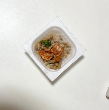 納豆アレンジ ツナ白菜キムチスプラウト