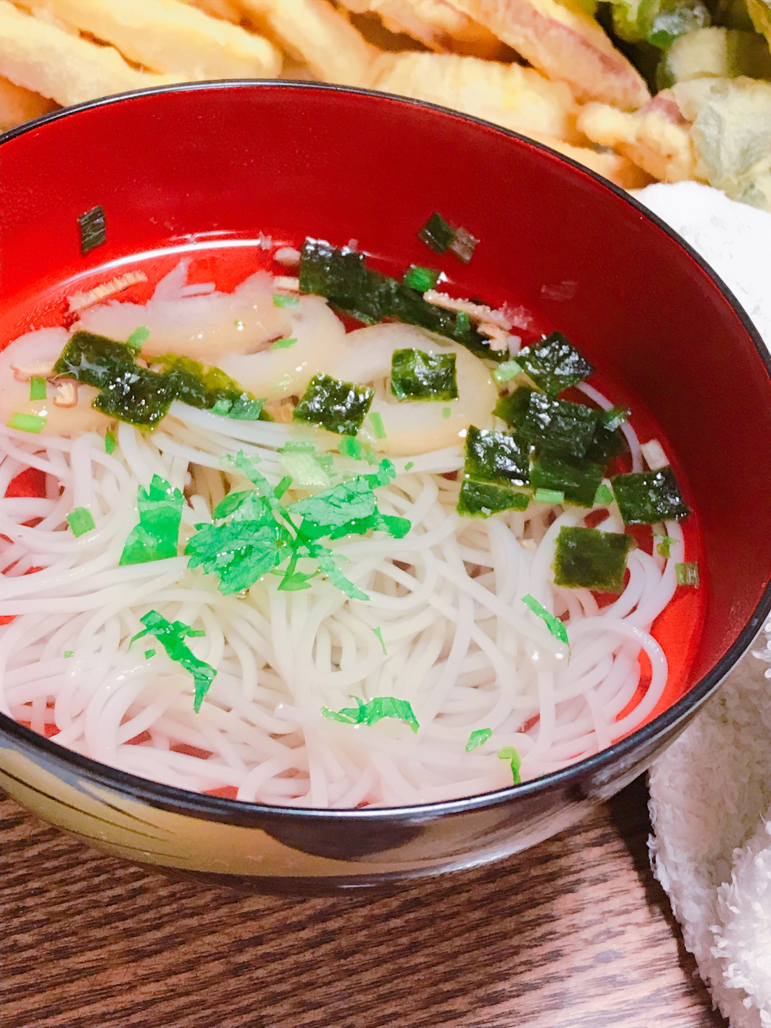 お吸い物deにゅうめん