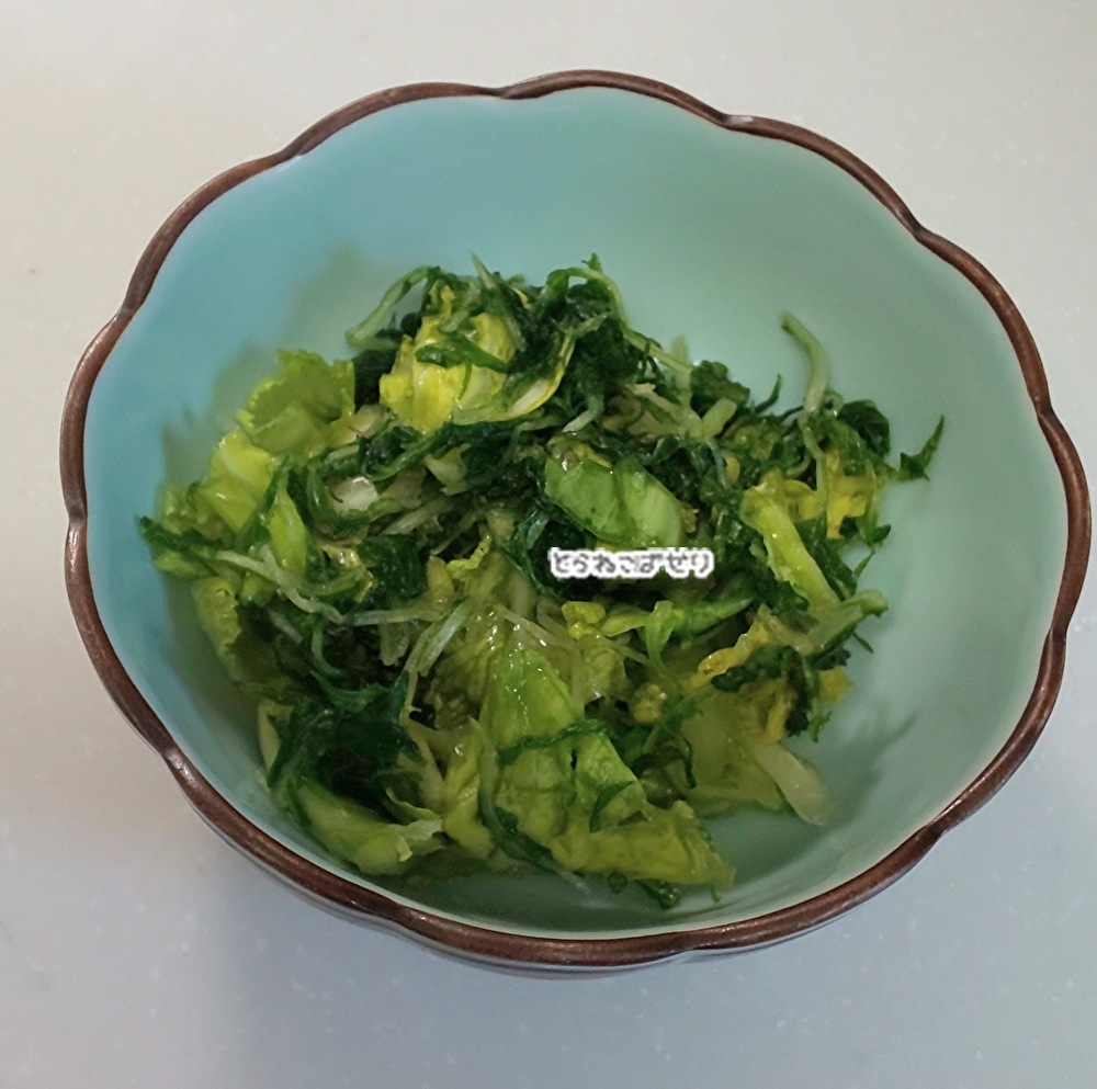 春キャベツと水菜の漬物