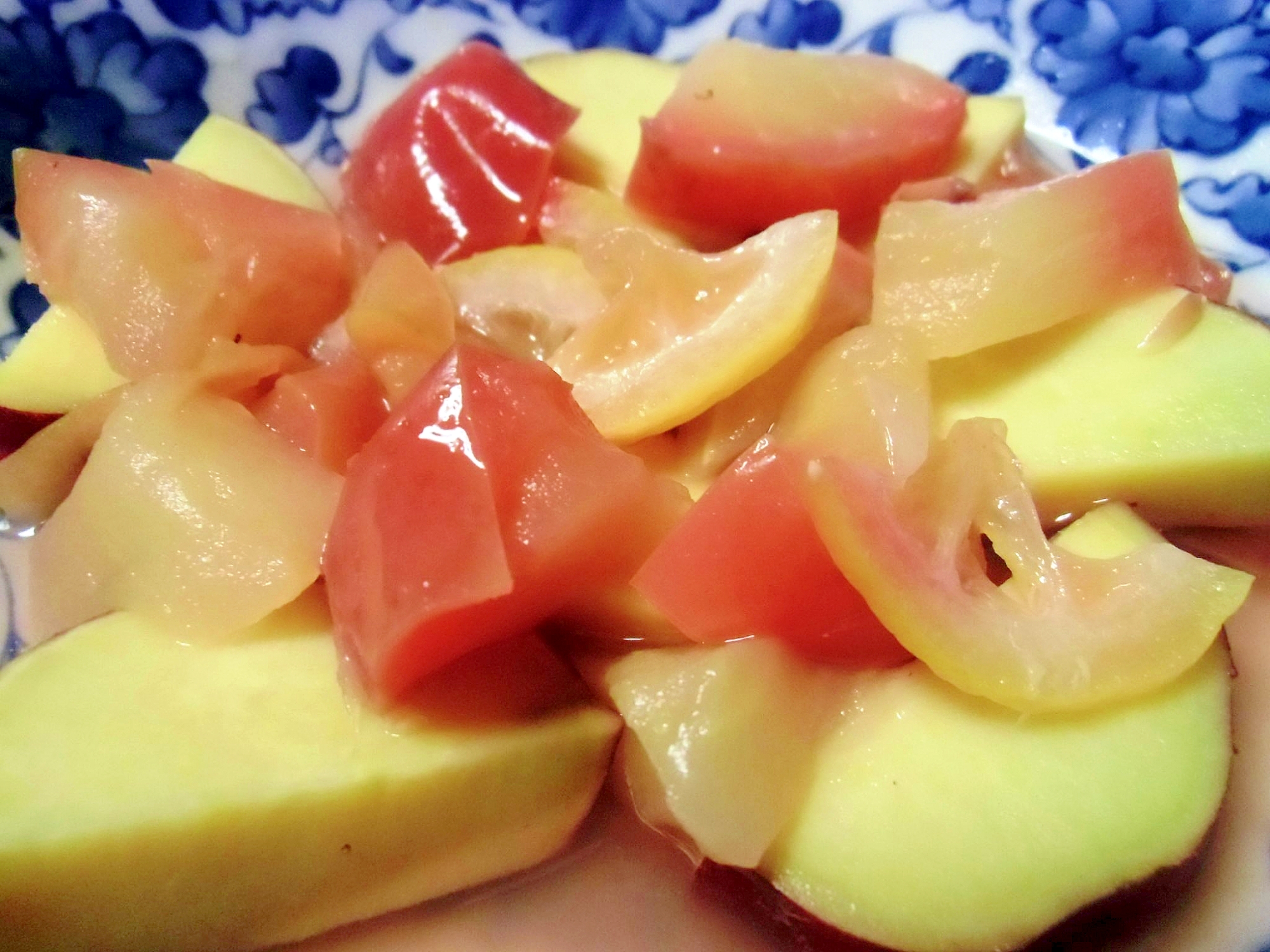 紅玉とさつま芋のレモン煮