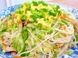 野菜たっぷりそうめんチャンプルー