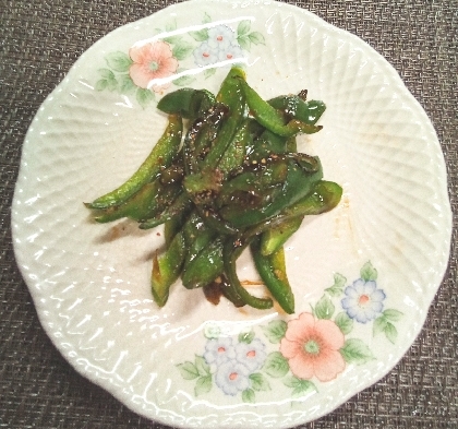 甘辛ピーマンのピリ辛炒め