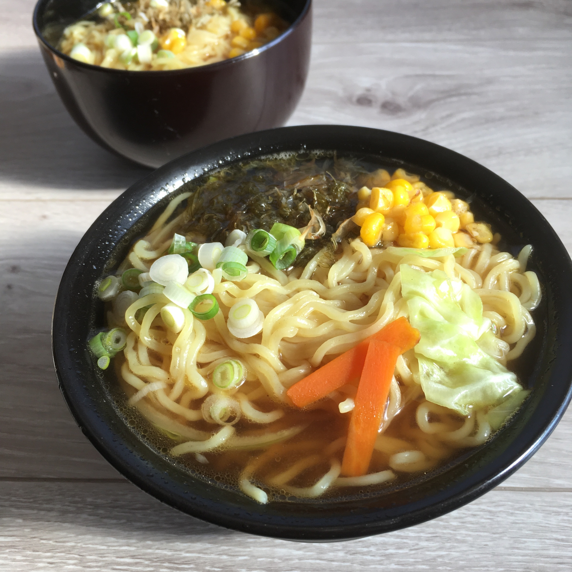 北海道のちから昆布de炒め野菜のしょう油ラーメン♪