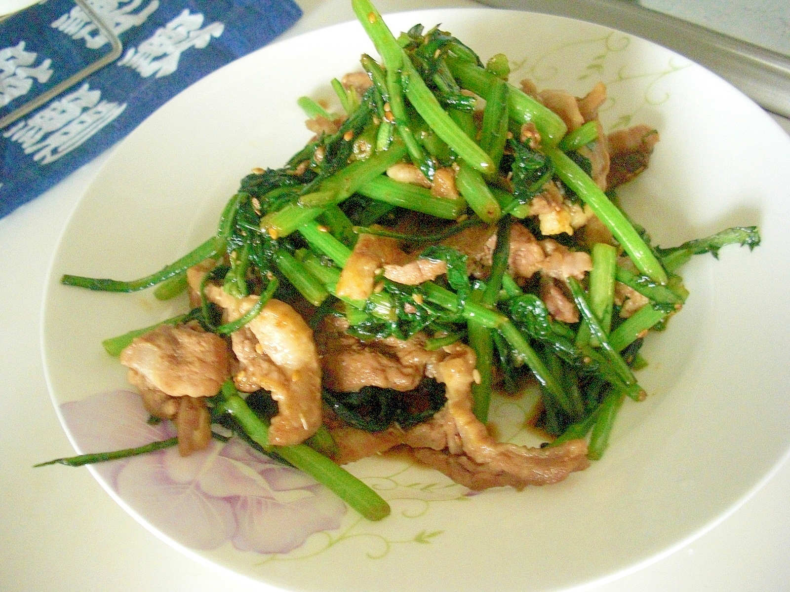 鴨肉の醤油炒め