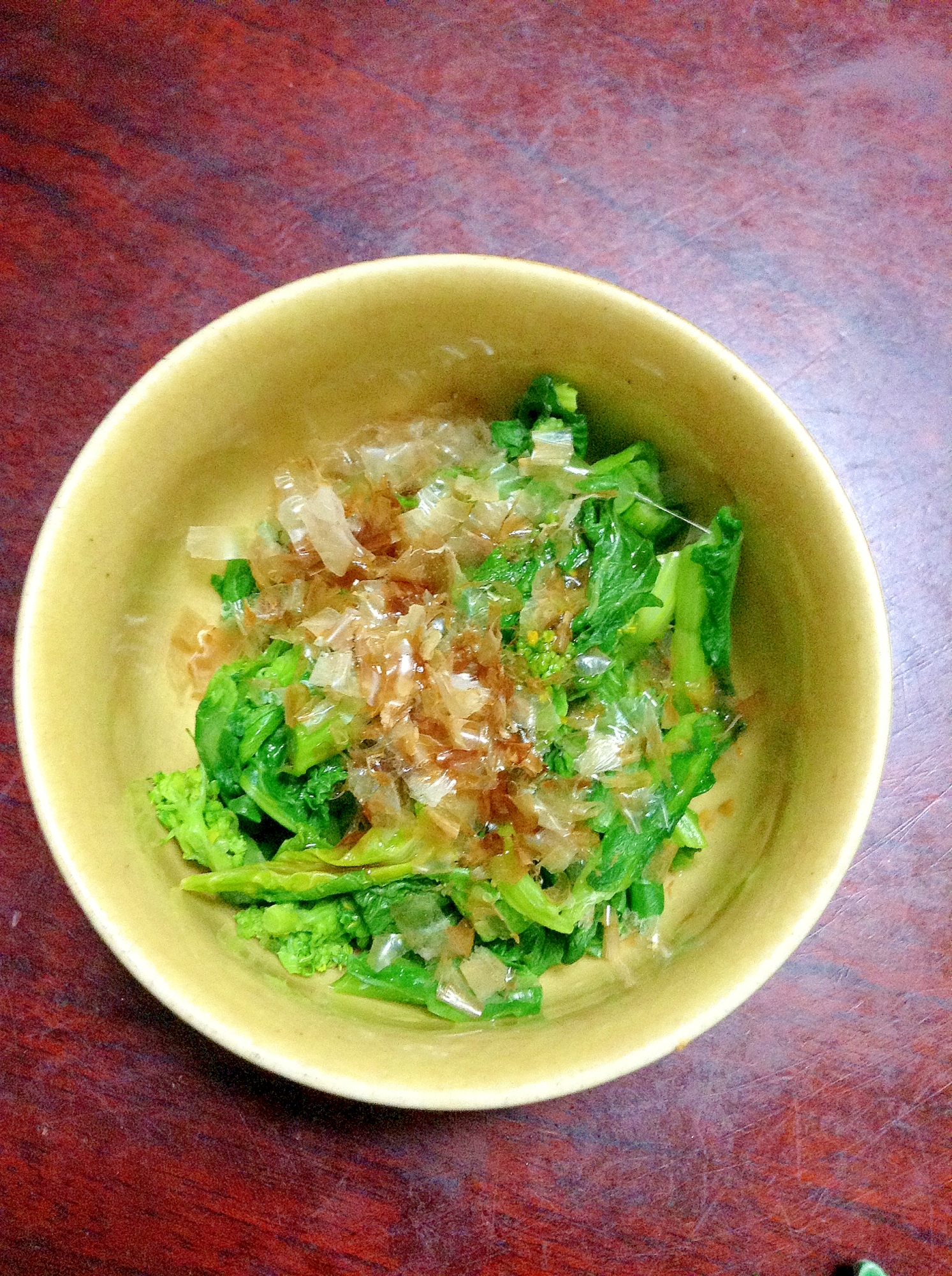 野沢菜のとうたち菜のお浸し【春の献立】