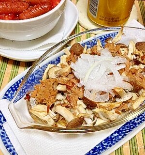 材料こんだけ超簡単！しめじがひとかぶ食べられる焼き レシピ・作り方