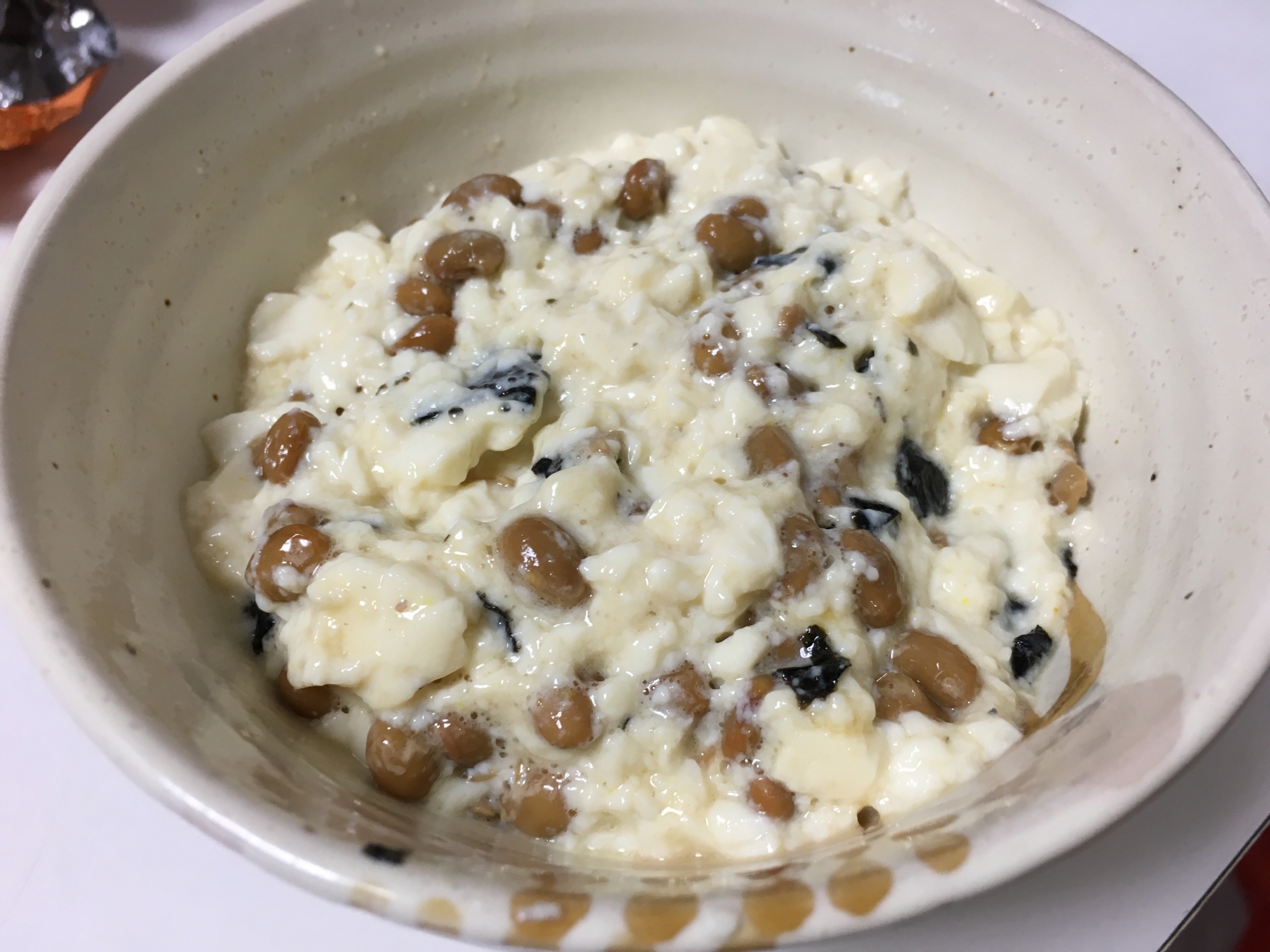 高タンパク低カロリー とろとろ混ぜ豆腐 レシピ 作り方 By ゆんmama69 楽天レシピ