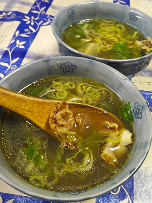 レタスホタテの簡単スープ