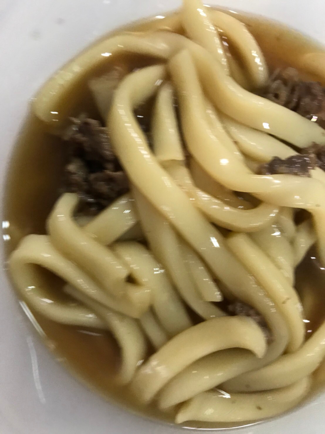 甘辛牛肉の煮込みうどん(^○^)