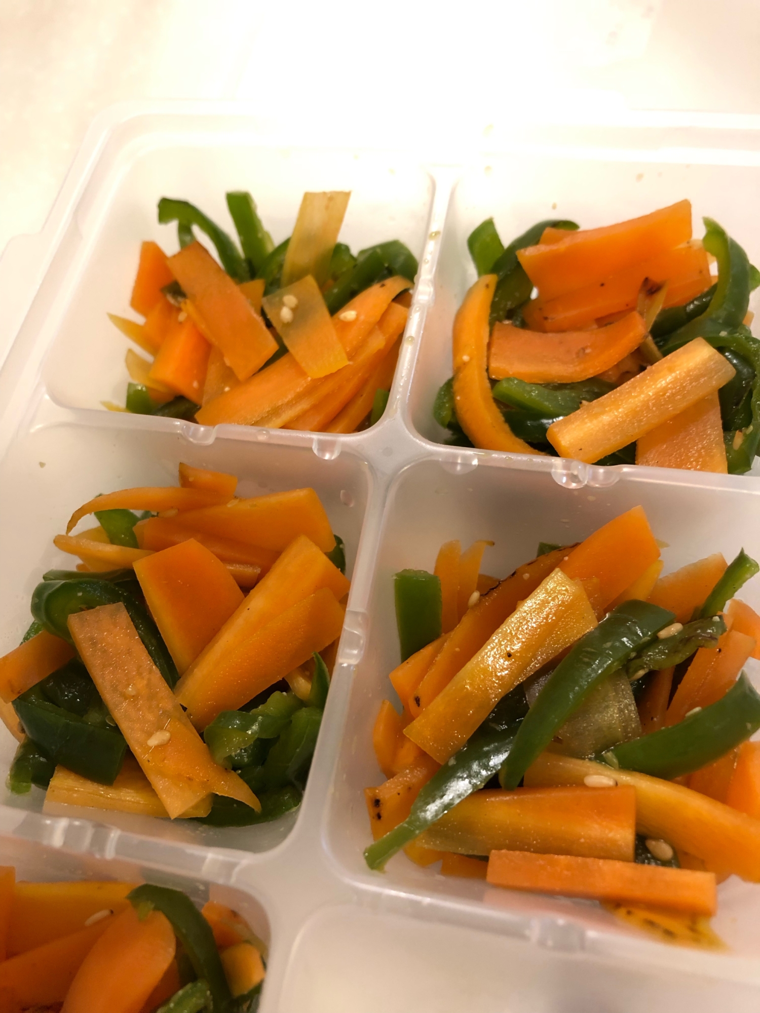 離乳食完了期 にんじんとピーマンのきんぴら炒め レシピ 作り方 By ズボラでもおいしいごはんが食べたい 楽天レシピ 離乳食完了期 にんじんとピーマンのきんぴら炒め レシピ 作り方 By ズボラでもおいしいごはんが食べたい 楽天レシピ