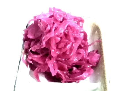 洋食の付け合わせに♬ 紫キャベツの酢漬け