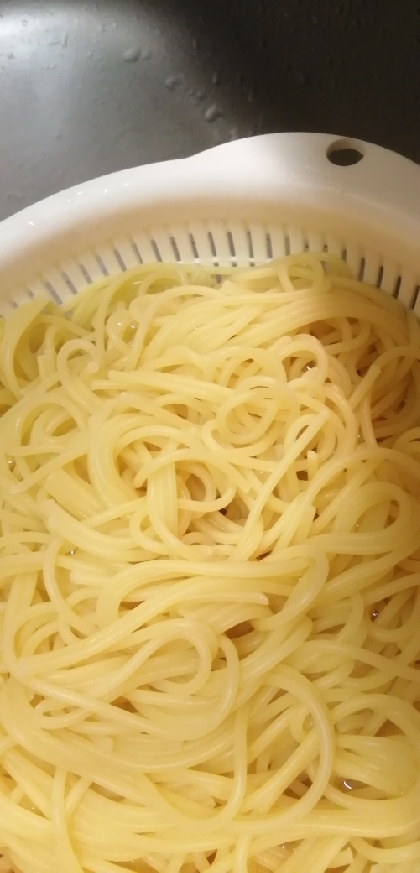 水戻しパスタ（3時間戻し＋炒め）