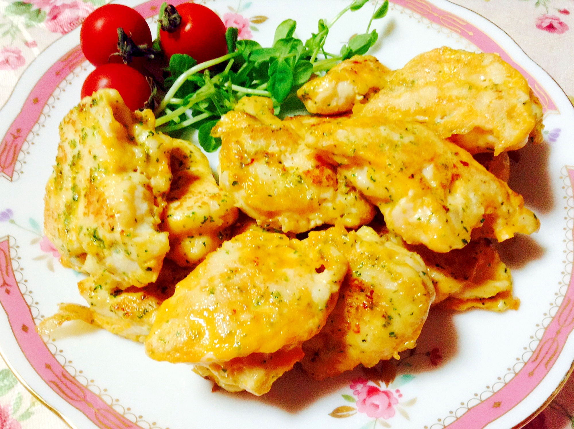 柔らか❤︎ささみのピカタ