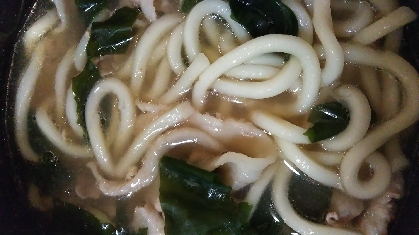 わかめ肉うどん