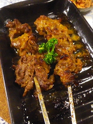 牛肉スパイシー串焼き