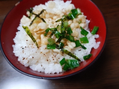 こんばんは。たぬき丼美味しくできました。レシピ有難うございました。