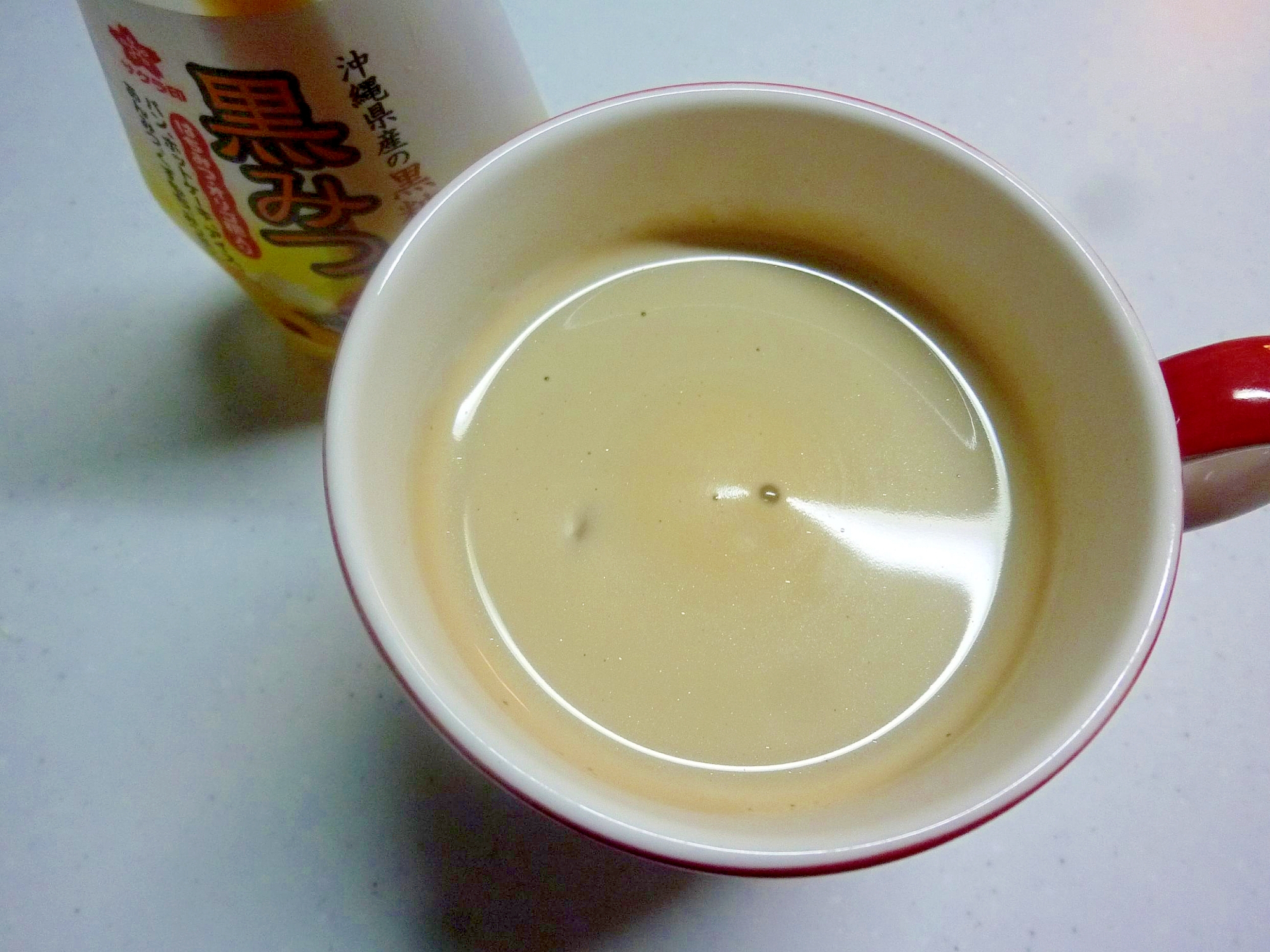 ☆酒粕入り♪　黒蜜カフェオレ☆