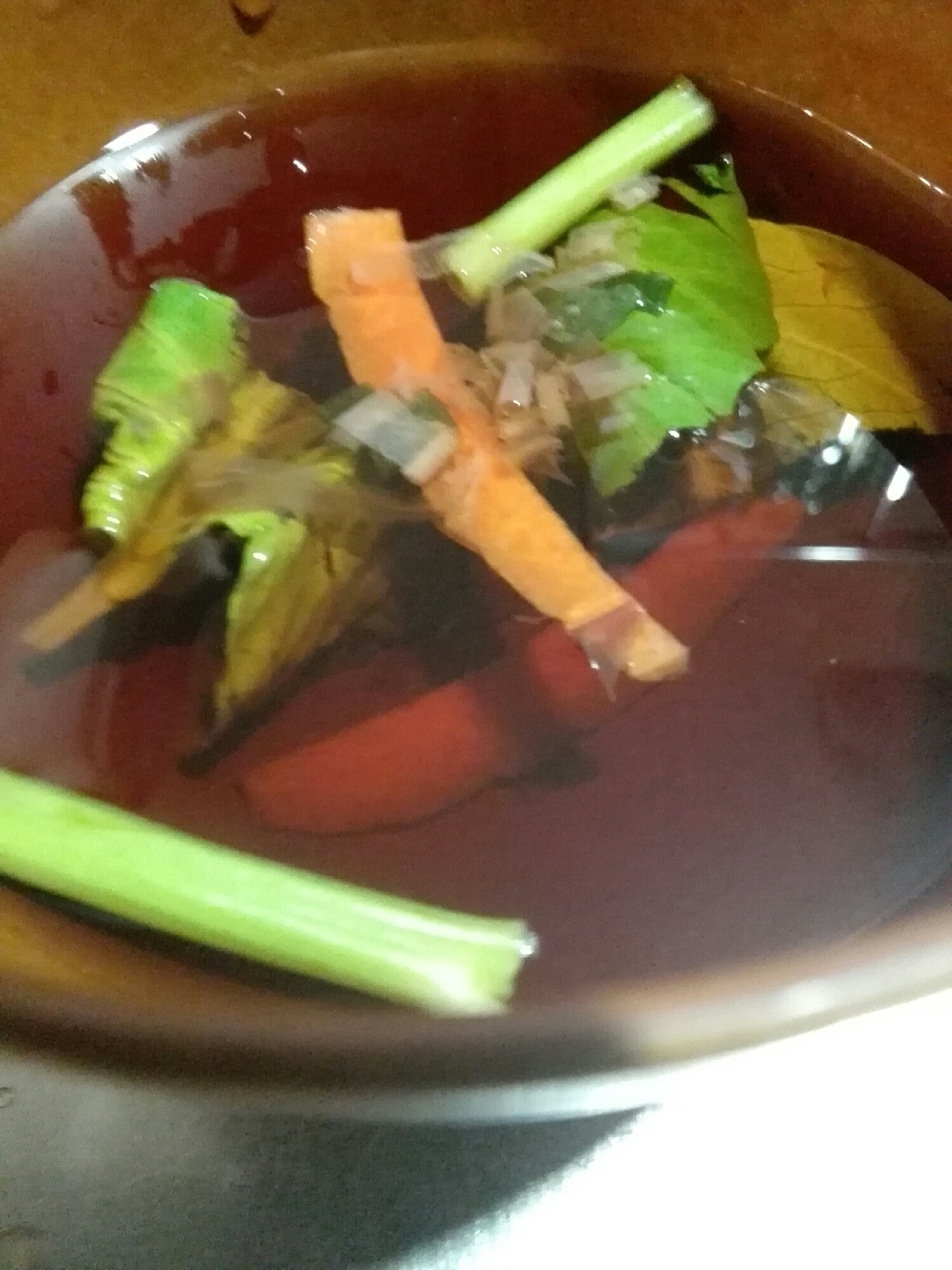 空芯菜のスープ(^^)