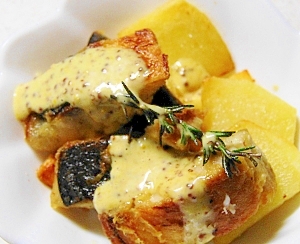 美味しくて簡単!塩サバのハーブ焼きマスタードソース