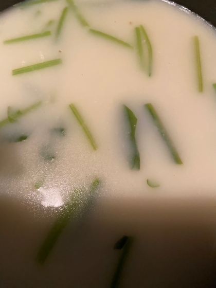 レンジで時短　ほうれん草のクリームスープ