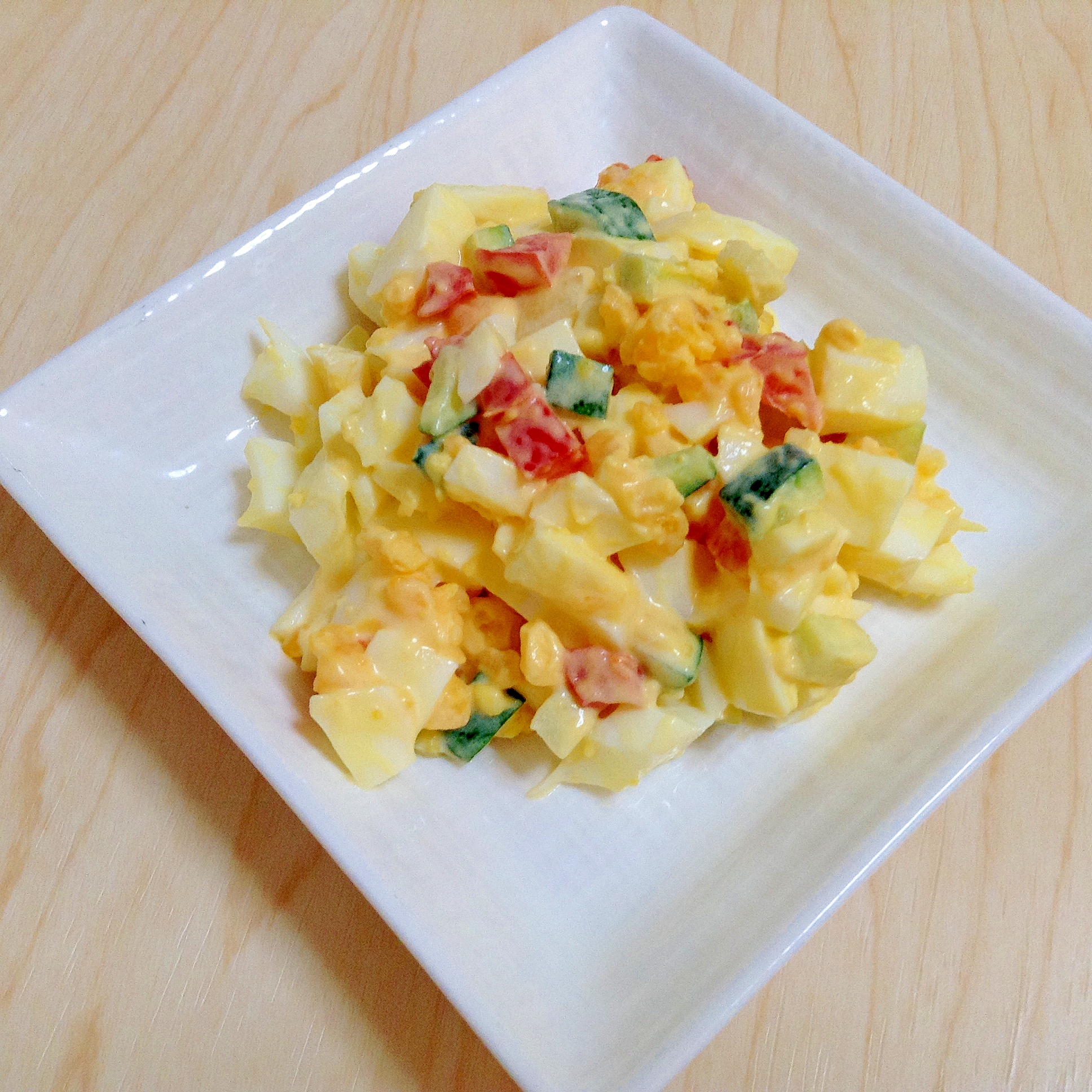 ズッキーニ・パプリカの卵サラダ