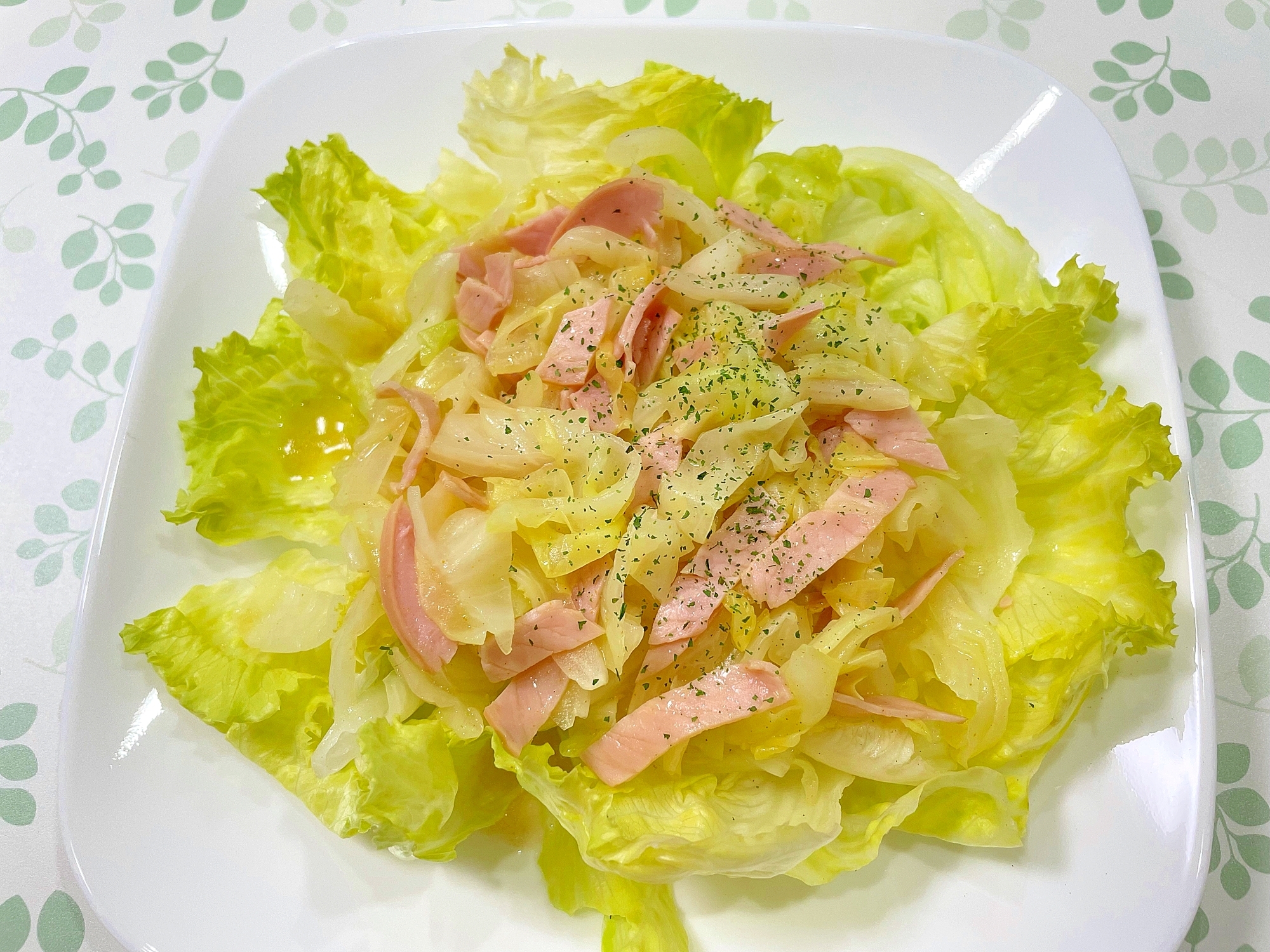 電子レンジで作る☆キャベツのカレーマリネサラダ