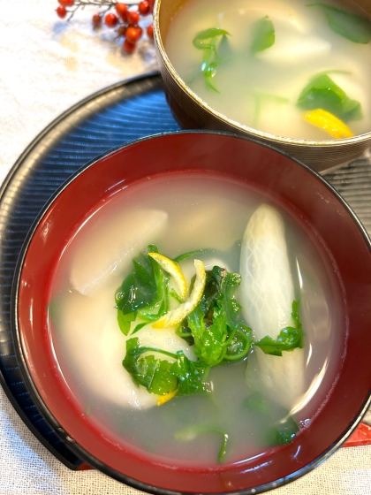 癒し系６分！具沢山❤・・❤七草粥セットで雑煮♪
