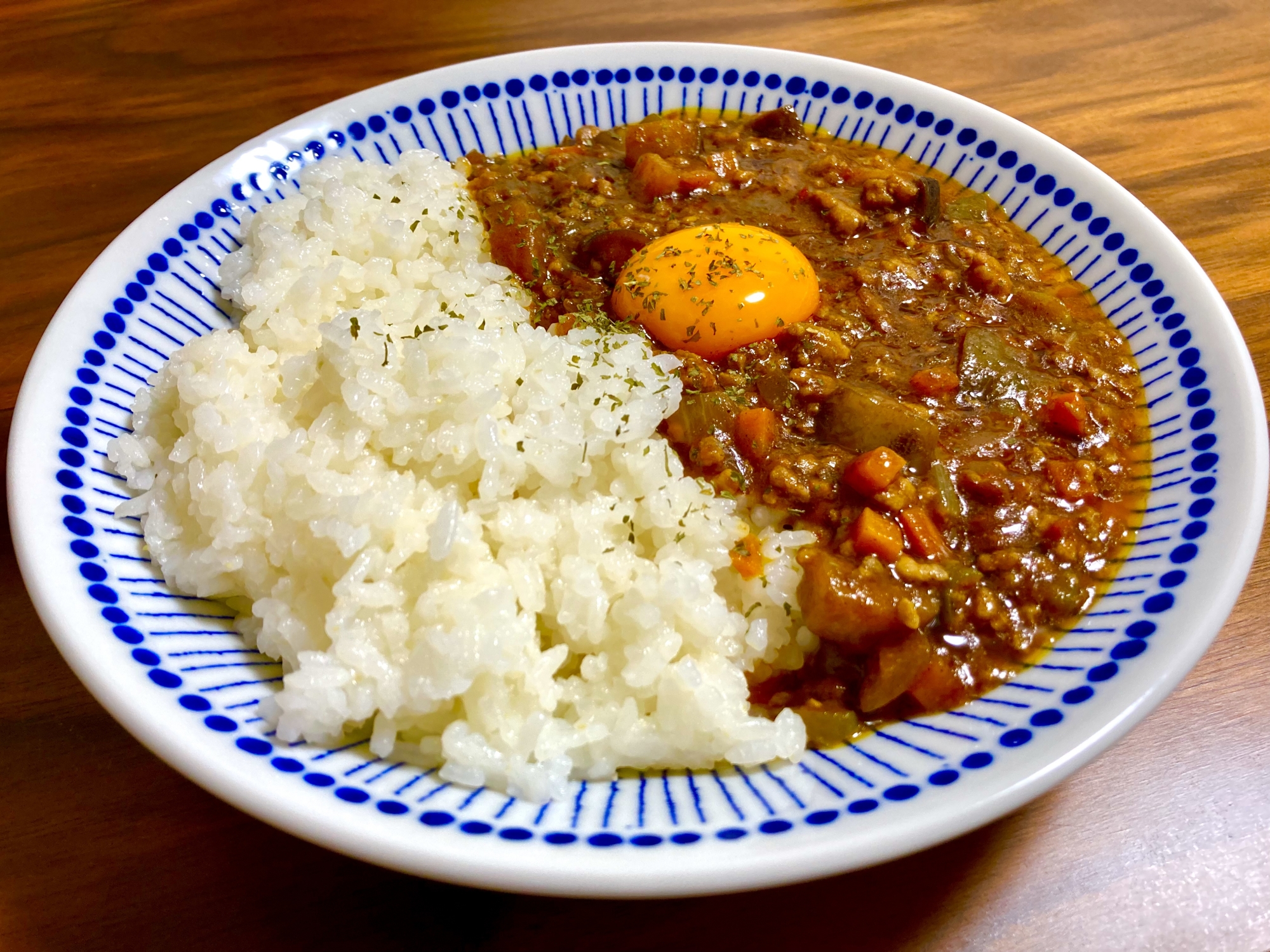 野菜たっぷり♪豚挽き肉と夏野菜のキーマカレー