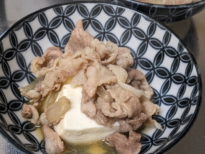 豆腐と牛肉の甘辛煮