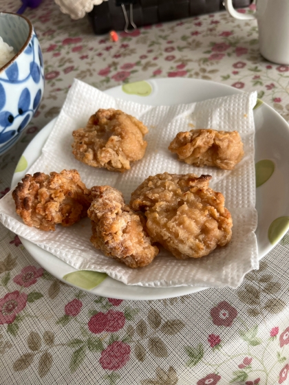 しっかり下味　さめてもおいしいからあげ