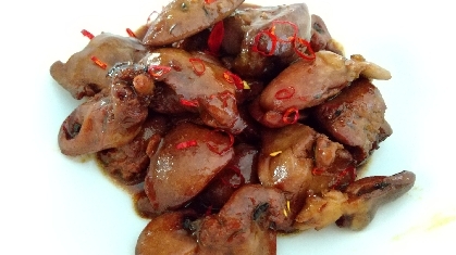 鶏レバーの甘辛煮