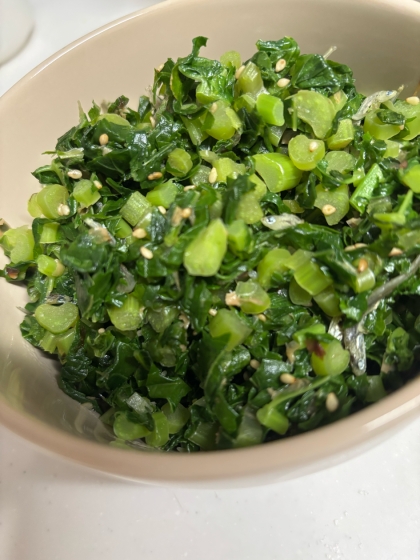 冬場の常備菜☆大根の葉のじゃこ炒め